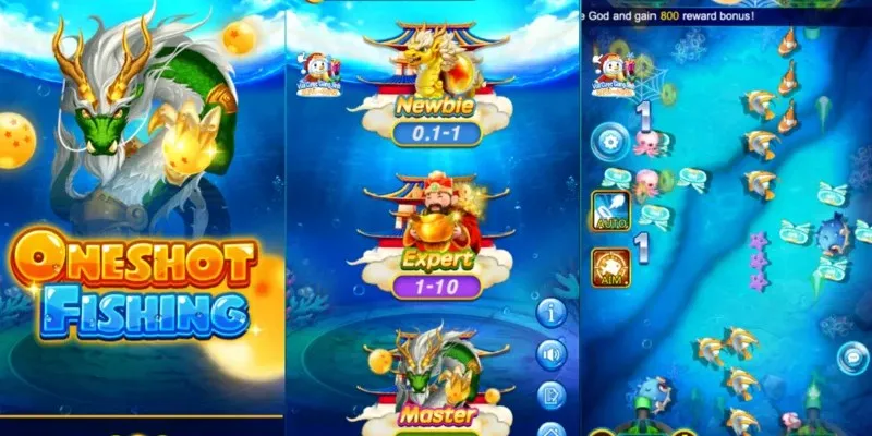 Các chức năng cơ bản trong Oneshoot Fishing